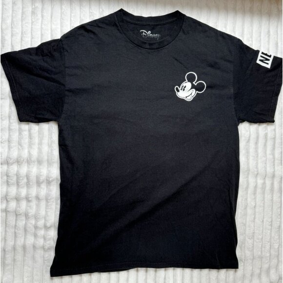 Neff X Disney Mickey Mouse No Worries Graphic Tee T-shirt Men's Large Black - Picture 1 of 13